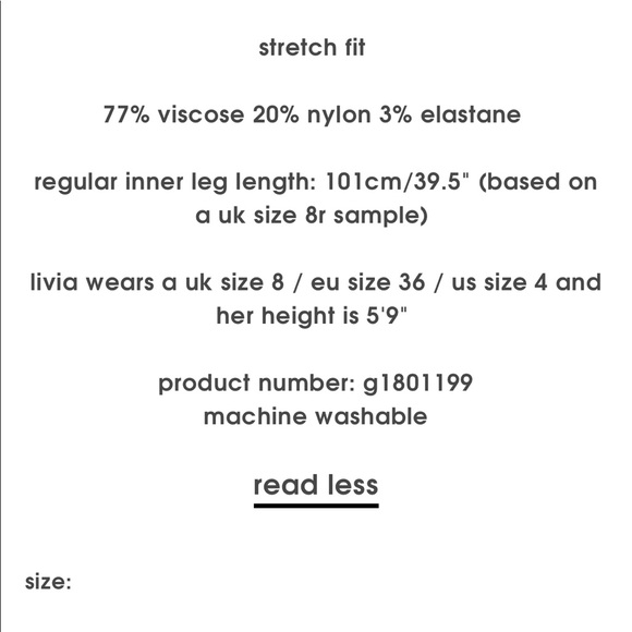 NWTS missguided high waisted pants size US 4 - Picture 4 of 4